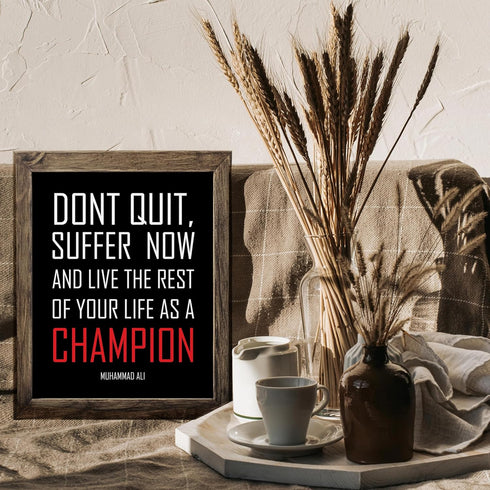 Posterizer 1 pcs-don't quit-encouraging quote-Men's Art Collection-Motivational & Inspirational Art-Gift for Entrepreneurs-Decor for Home & Office...
